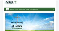 Desktop Screenshot of iglesialuteranacristo.com